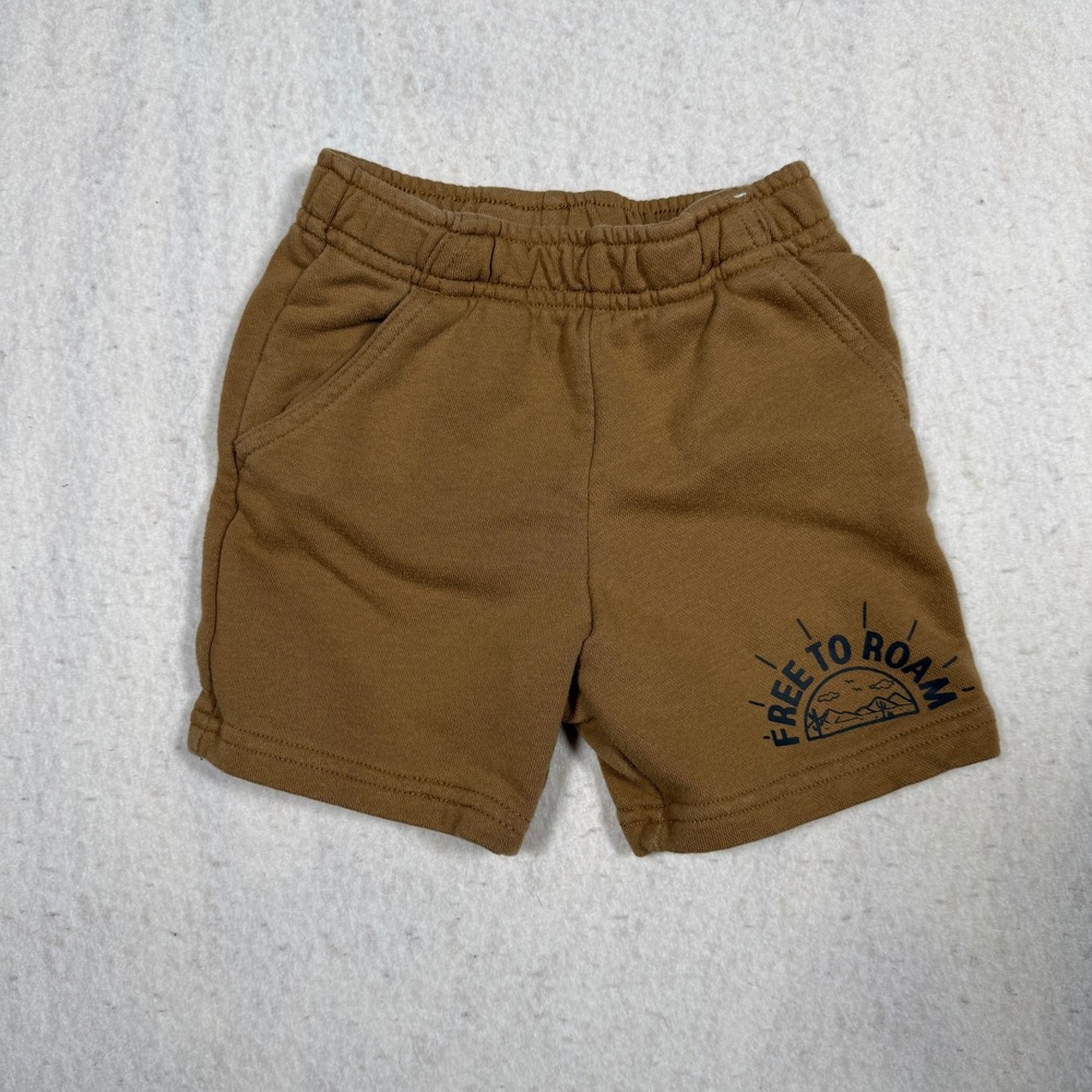 Garanimals Toddler Boys Brown Fleece Shorts Free to Roam Khaki 3T GTBS2448549